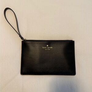 Kate Spade Black Leather Clutch